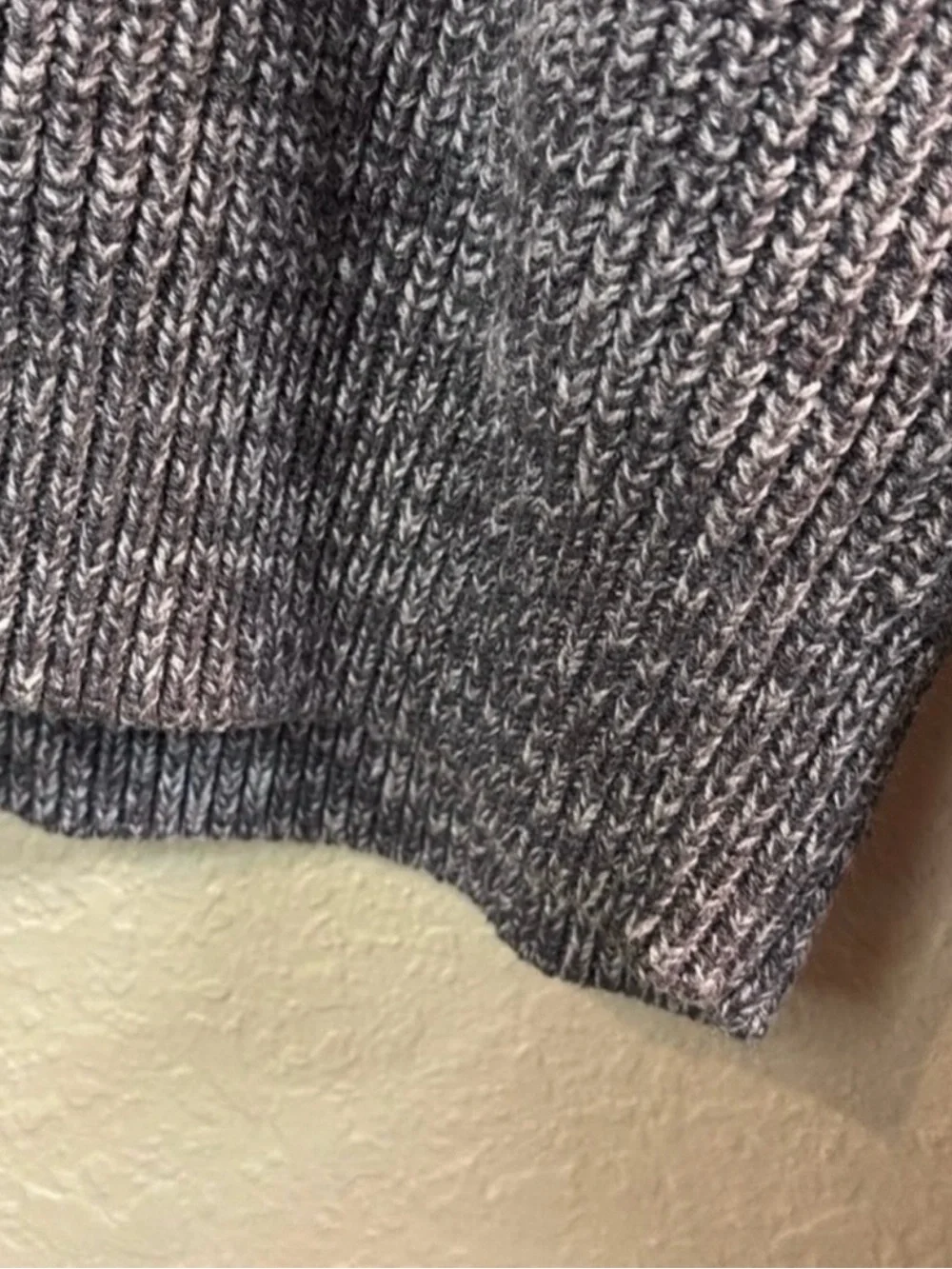 New Mutual Weave Sweater Men’s Gray Crew Neck Casual Preppy Classic Knit Size L